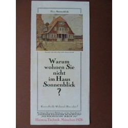 Werbung -  Warum wohnen Sie nicht im Haus Sonnenblick - 1927 