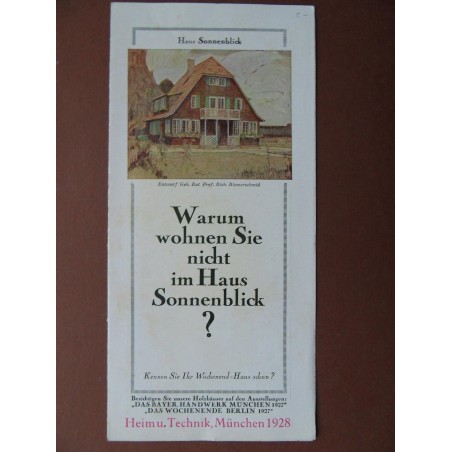 Werbung -  Warum wohnen Sie nicht im Haus Sonnenblick - 1927 