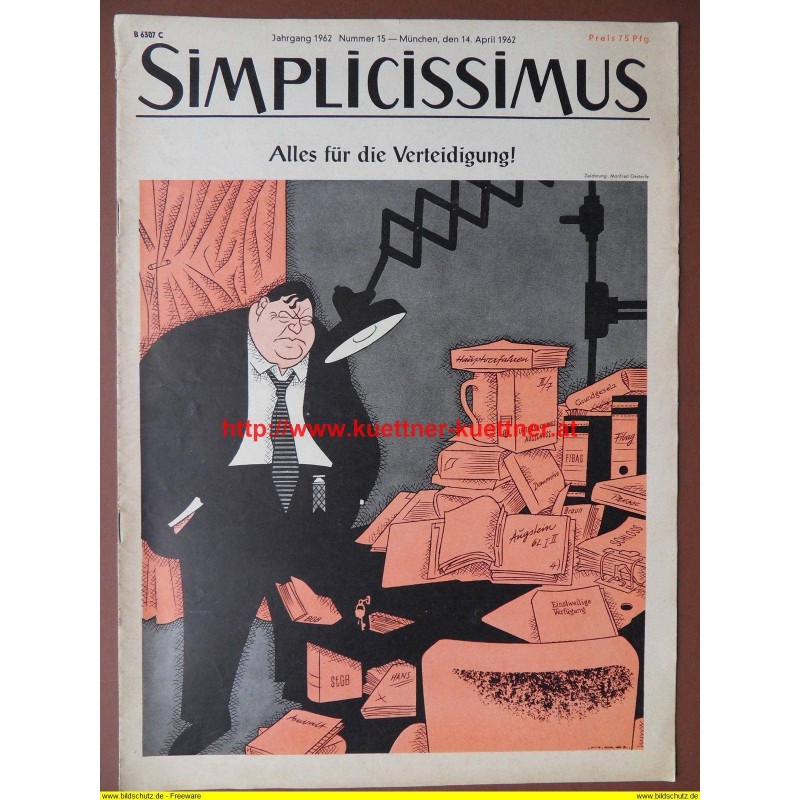 Simplicissimus / Nummer 15 / 14. April 1962 