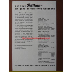 Werbeblatt der Fa. Pelikan Fuellfeder