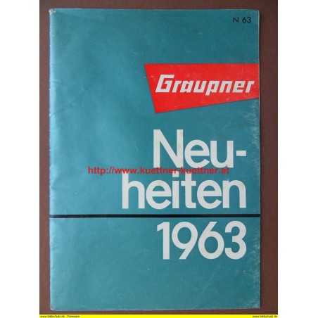 Prospekt Graupner Neuheiten 1963