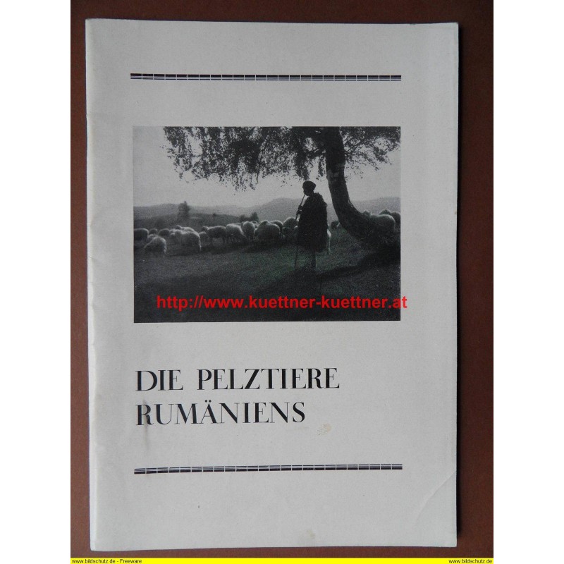 Die Pelztiere Rumäniens (1930)