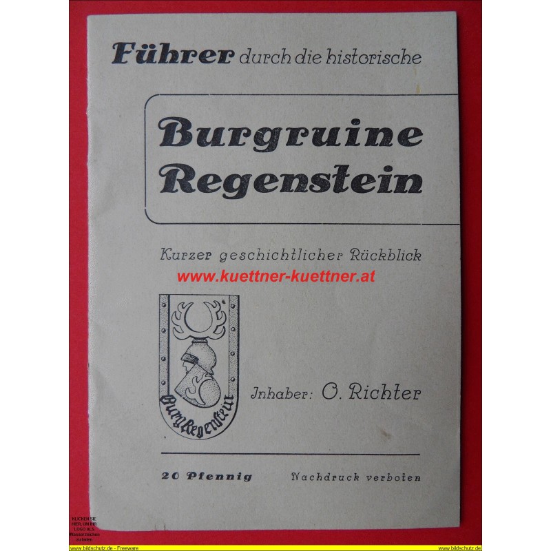 Fuehrer durch die historische Burgruine Regenstein