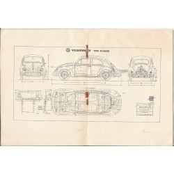 Typenschein - Volkswagen Type 11 Luxus - 1962