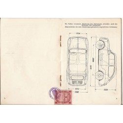 Typenschein - Steyr Fiat Typ 600 - 1955