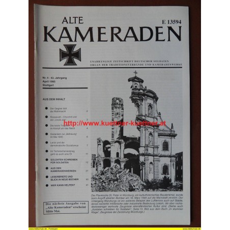 Alte Kameraden - Zeitschrift Deutscher Soldaten Nr. 4 - 1995