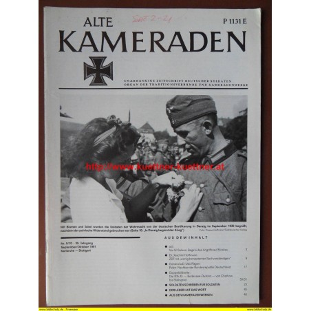 Alte Kameraden - Zeitschrift Deutscher Soldaten Nr. 9/10 - 1991