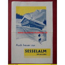 Prospekt Sesselalm im Allgaeu - 1936