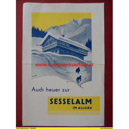 Prospekt Sesselalm im Allgaeu - 1936