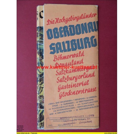 Bilderkarte Die Hochgebirgslaender Oberdonau Salzburg