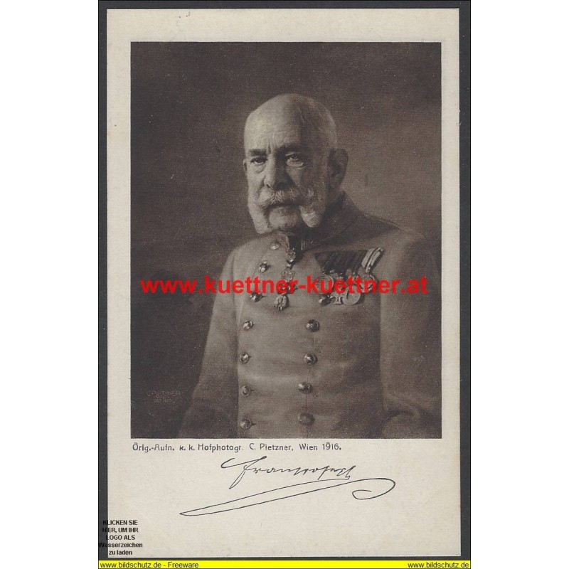 AK - Kaiser Franz Joseph I. - Offizielle Karte für Rotes Kreuz Nr.542