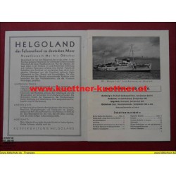 Prospekt - An die Nordsee ueber Hamburg - 1937