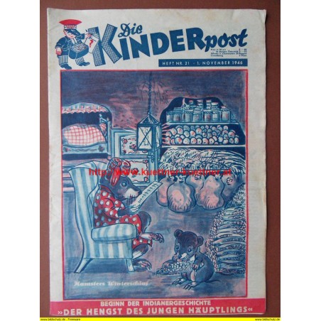 Die Kinderpost Heft Nr. 21 - 1. November 1946