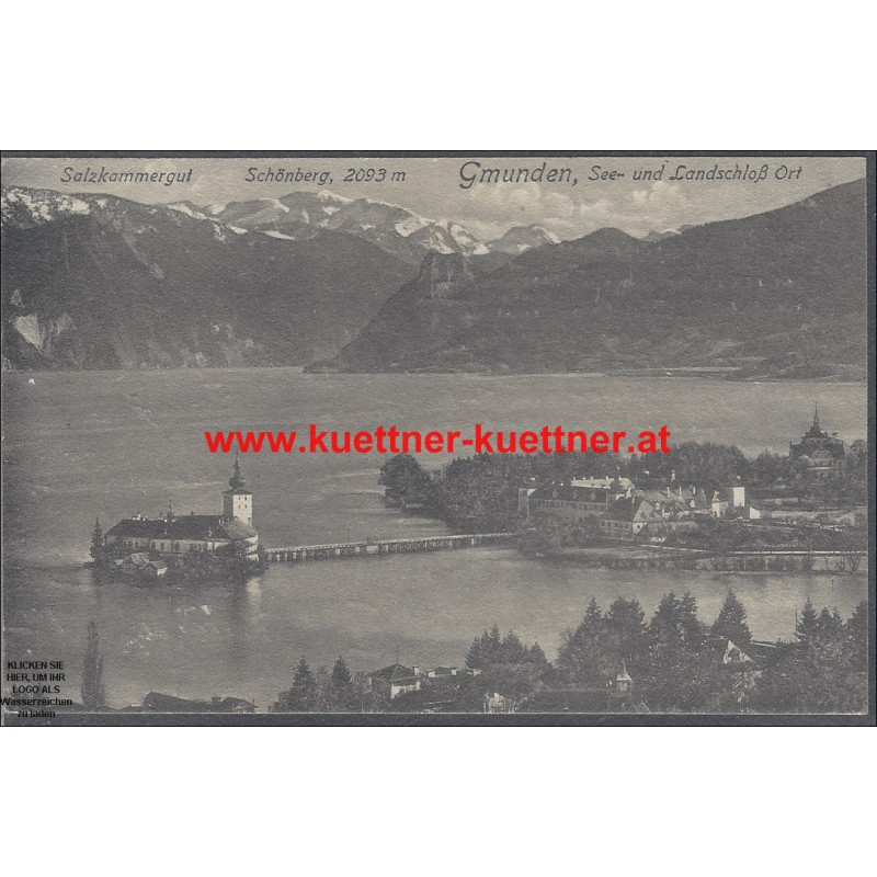 AK - Gmunden - See- und Landschloß Ort