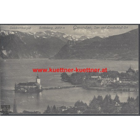 AK - Gmunden - See- und Landschloß Ort