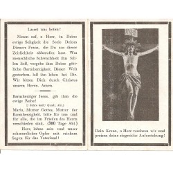 Sterbebildchen / death card WW2 - F. Karl - Uffz. und Träger des EK I.