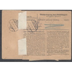 Paketkarte Kleinwallstadt nach Wien, Res. Lazarett