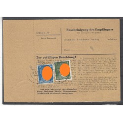 Paketkarte Landau nach Wien, Klosterneuburg, Ers. Bttl. 80