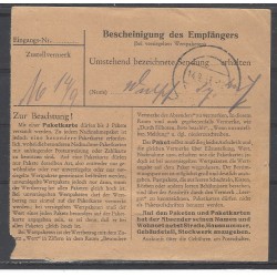 Paketkarte Oberleutensdorf nach Brest-Litowsk, Postschaffner