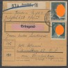 Paketkarte Zauchtel (Ostsudetenl) nach Rosenau am Sonntagsberg