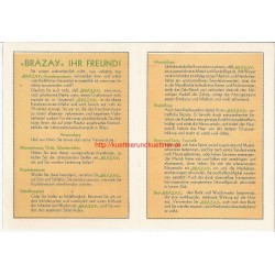 Werbung - BRAZAY Franzbranntwein - 1930