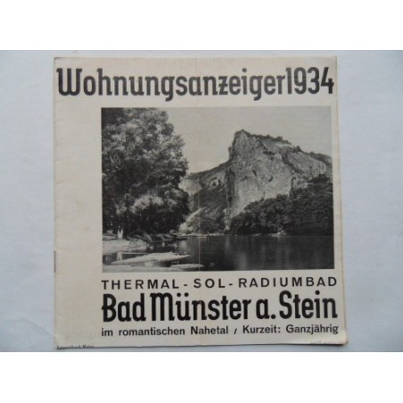 Prospekt Bad Muenster am Stein - 1934