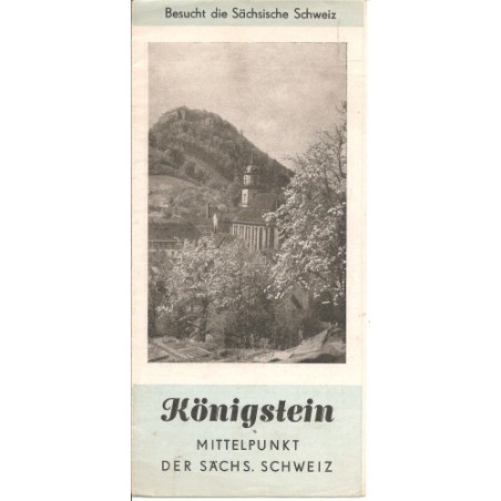 Prospekt Koenigstein Mittelpunkt der Saechs. Schweiz