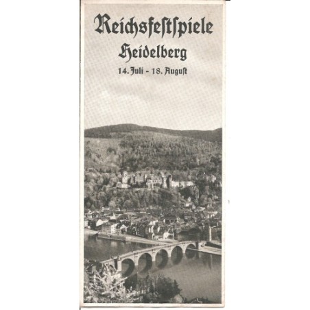 Prospekt Reichsfestspiele Heidelberg mit Beilage 1935