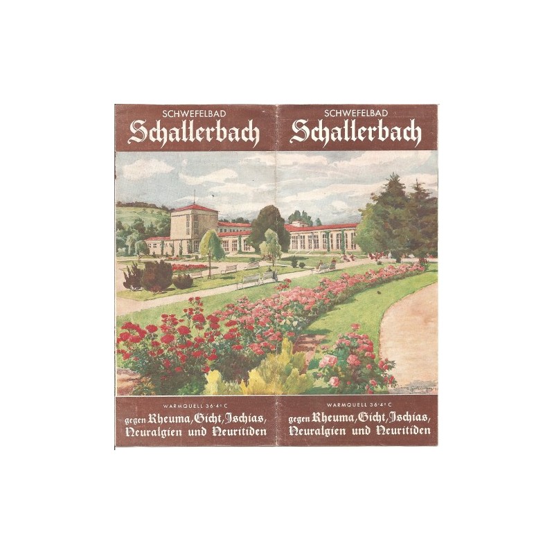 Prospekt Schwefelbad Schallerbach 1940