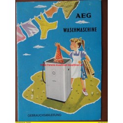 Prospekt AEG Waschmaschine - Gebrauchsanleitung (1954)