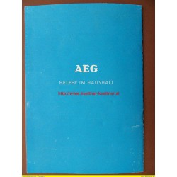 Prospekt AEG Waschmaschine - Gebrauchsanleitung (1954)