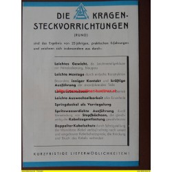 Prospekt Steckvorrichtungen Doerfler & Schoenaweck (1952)