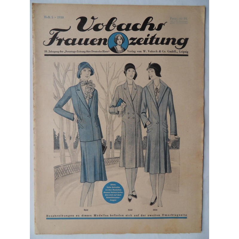 Vobach Frauen Zeitung Heft 5 / 1930 - mit Schnittbogen