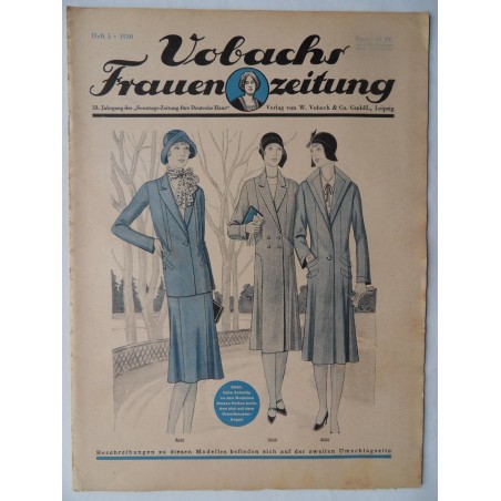 Vobach Frauen Zeitung Heft 5 / 1930 - mit Schnittbogen