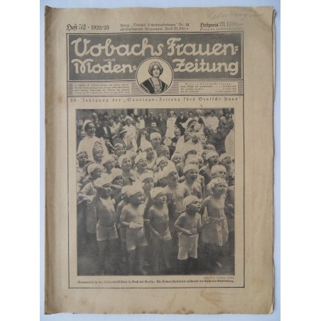 Vobachs Frauen- und Moden-Zeitung Heft 52 / 1922/23 - Mit Schnittbogen