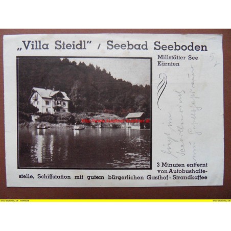 Prospekt Villa Steidl - Seebad Seeboden