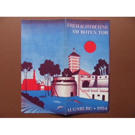 Prospekt Freilichtbuehne Augsburg 1954