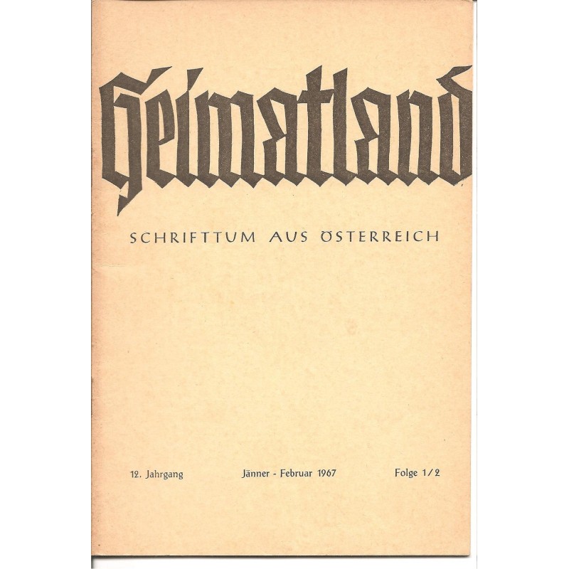 Heimatland - Schrifttum aus Oesterreich